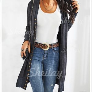 Sheilay brand Long Black Sweater